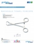 Product sheet - Backhaus Towel Forceps